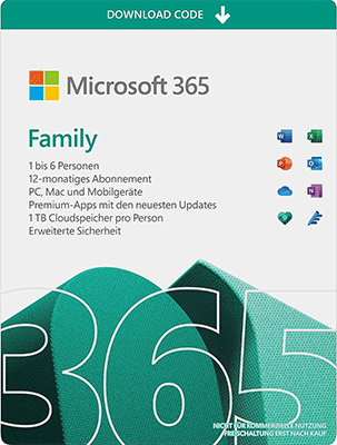 Exklusives Angebot: Microsoft 365 Family für 59 Euro statt 99 Euro