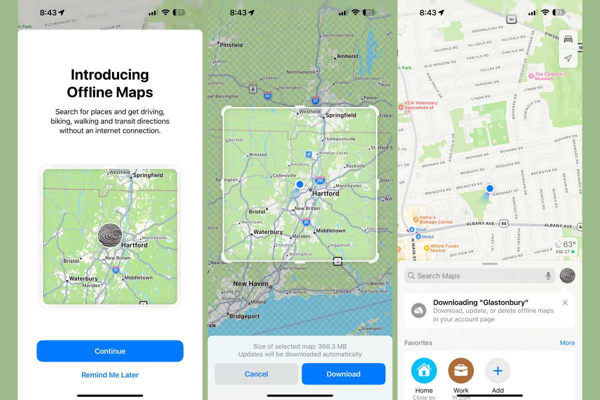 offline maps in iOS 17