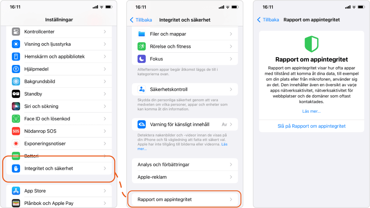 IOS appintegritet