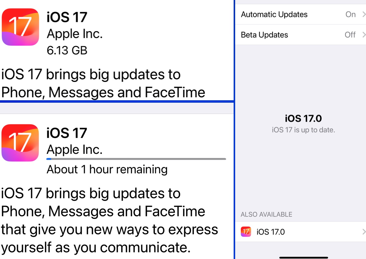 Revert from iOS 17 beta to iOS 17