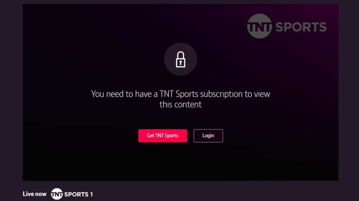 Watch TNT Sports online