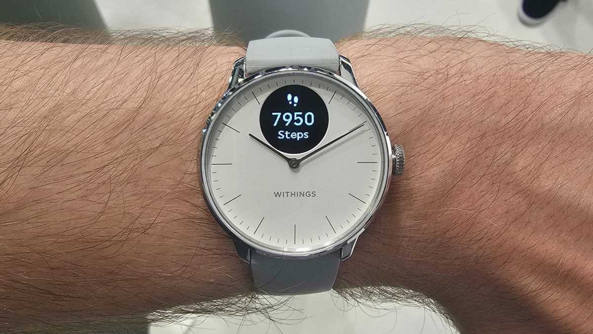 Withings ScanWatch Light on wrist