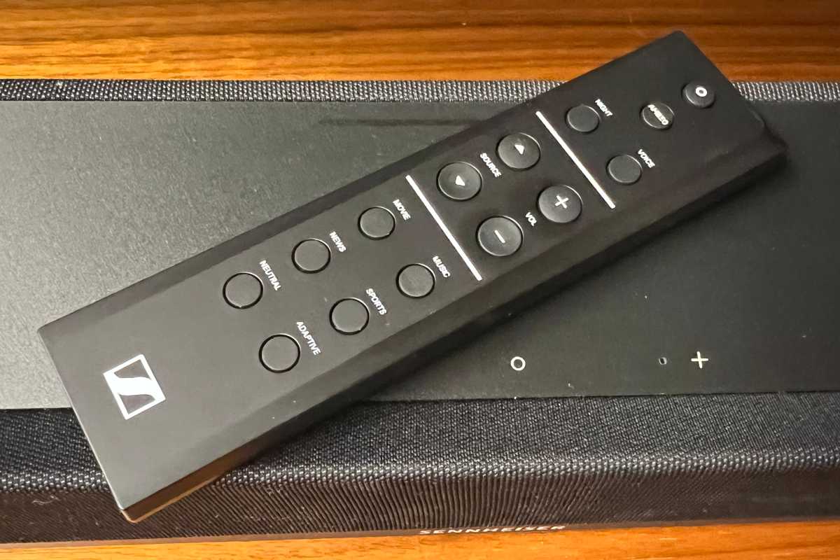 Sennheiser Ambeo Soundbar Mini remote