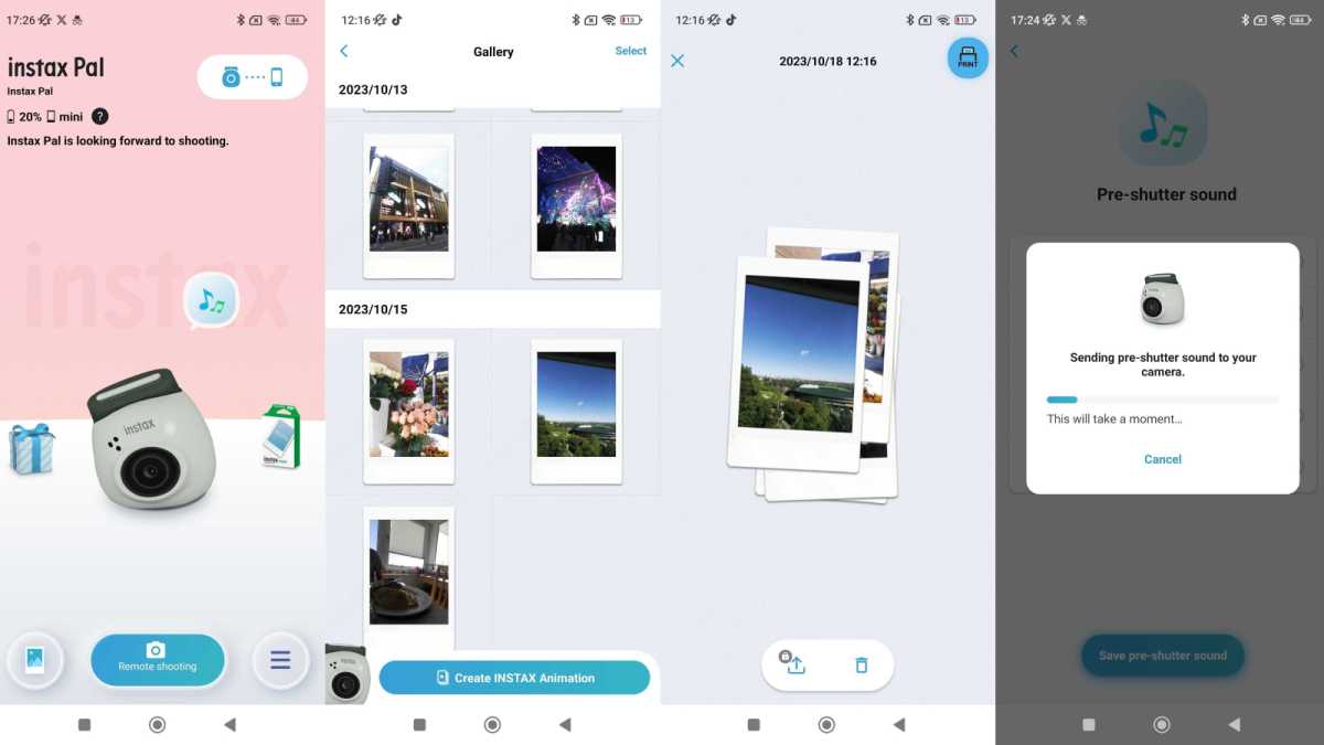 Instax Pal app screenshots