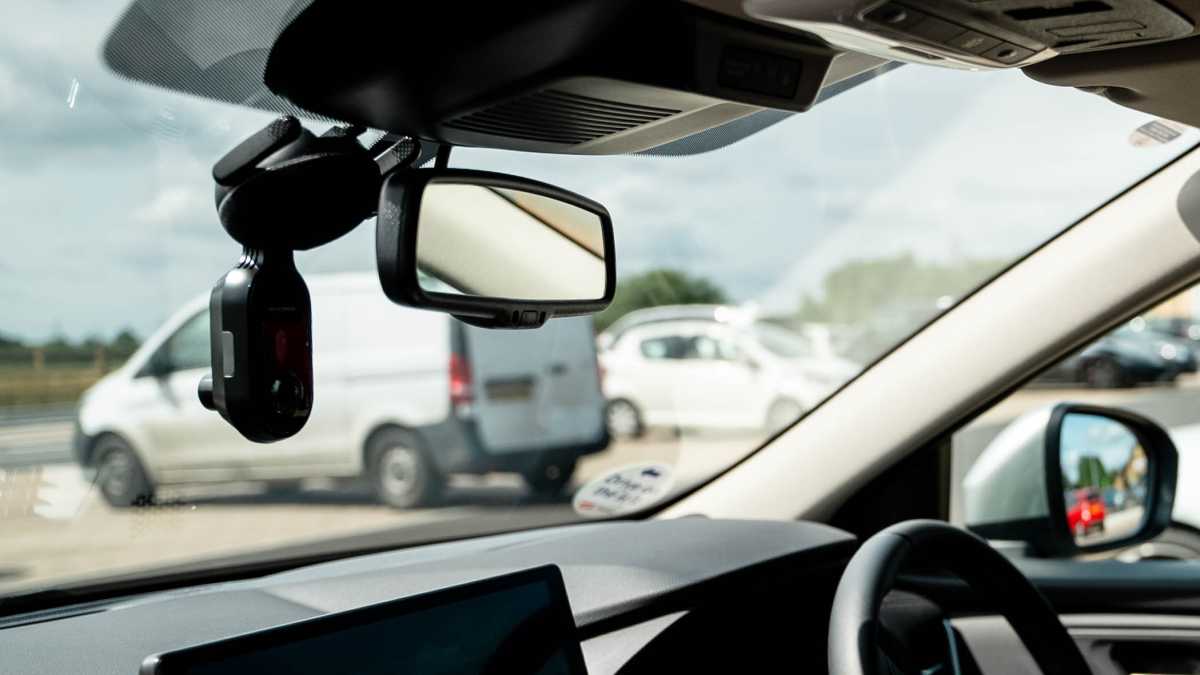 Nextbase iQ smart dash cam in windscreen