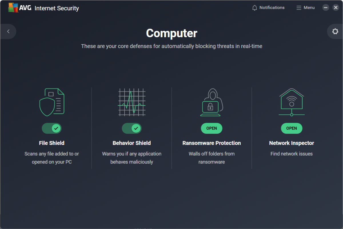 AVG Internet Security Software, Online Protection