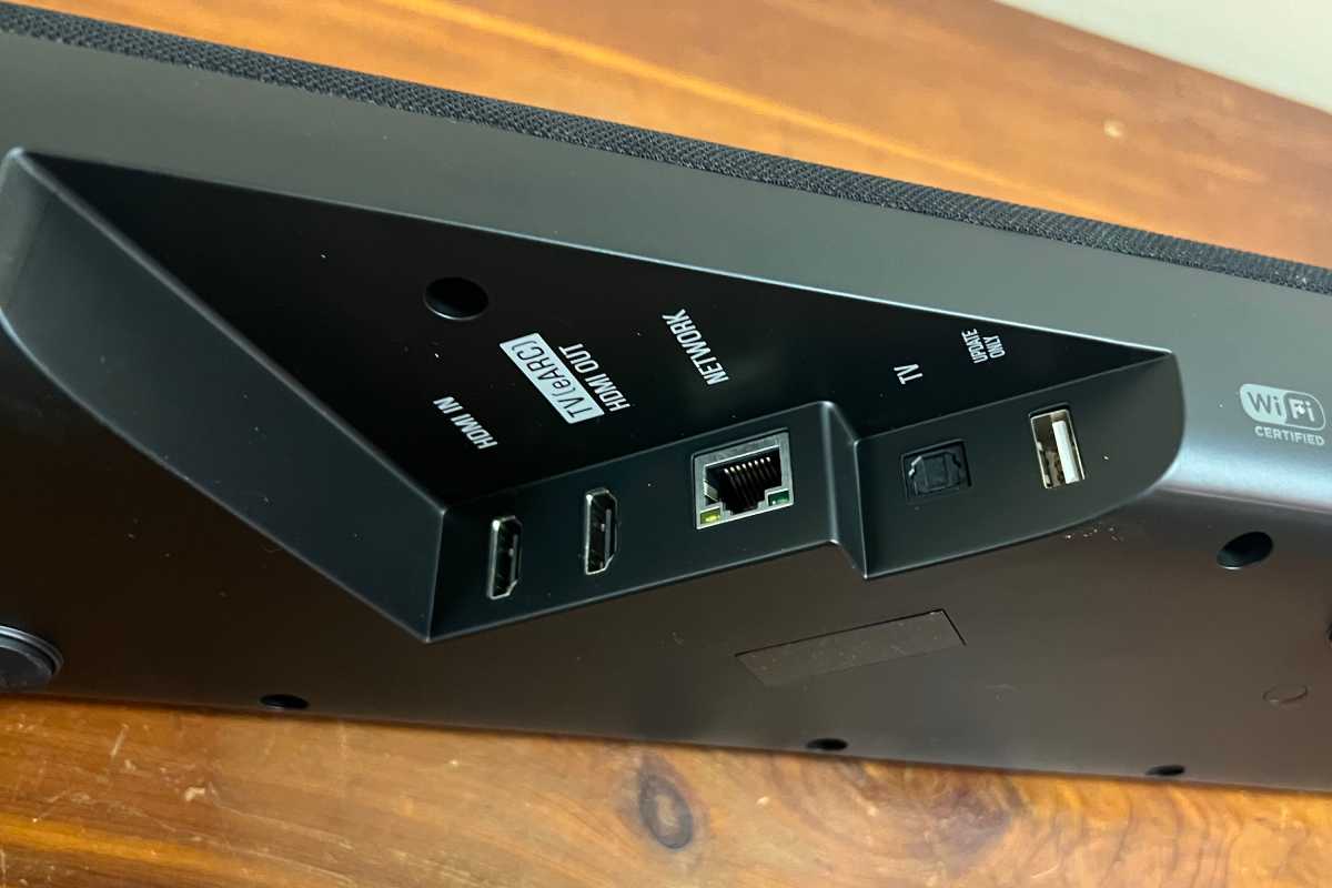 Yamaha True X Bar 50a inputs and HDMI