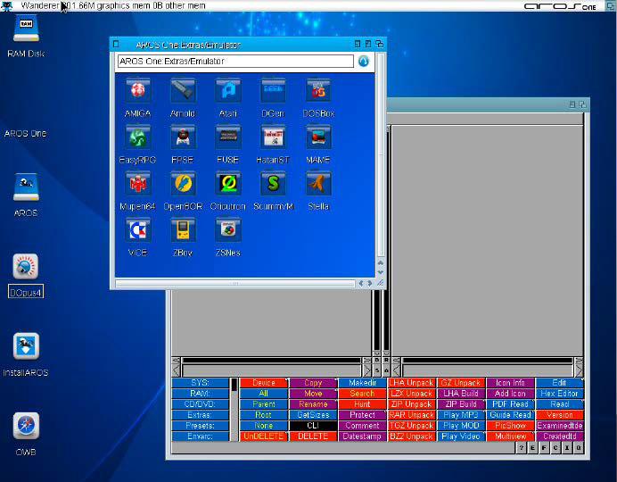 Eine Version von Amiga-OS starten Sie mit dem Live-ISO von Aros One auf dem PCBildschirm – manch langjähriger Computeranwender wird sich erinnern …