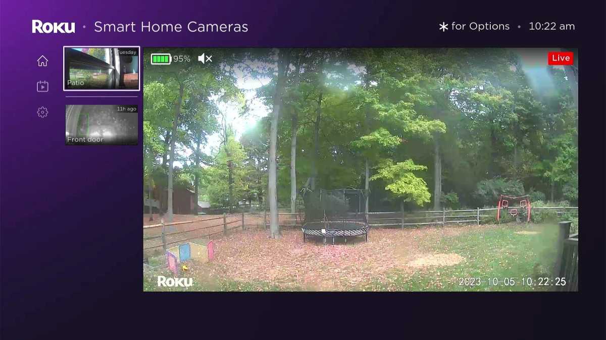 Roku Cameras app on Roku streaming players