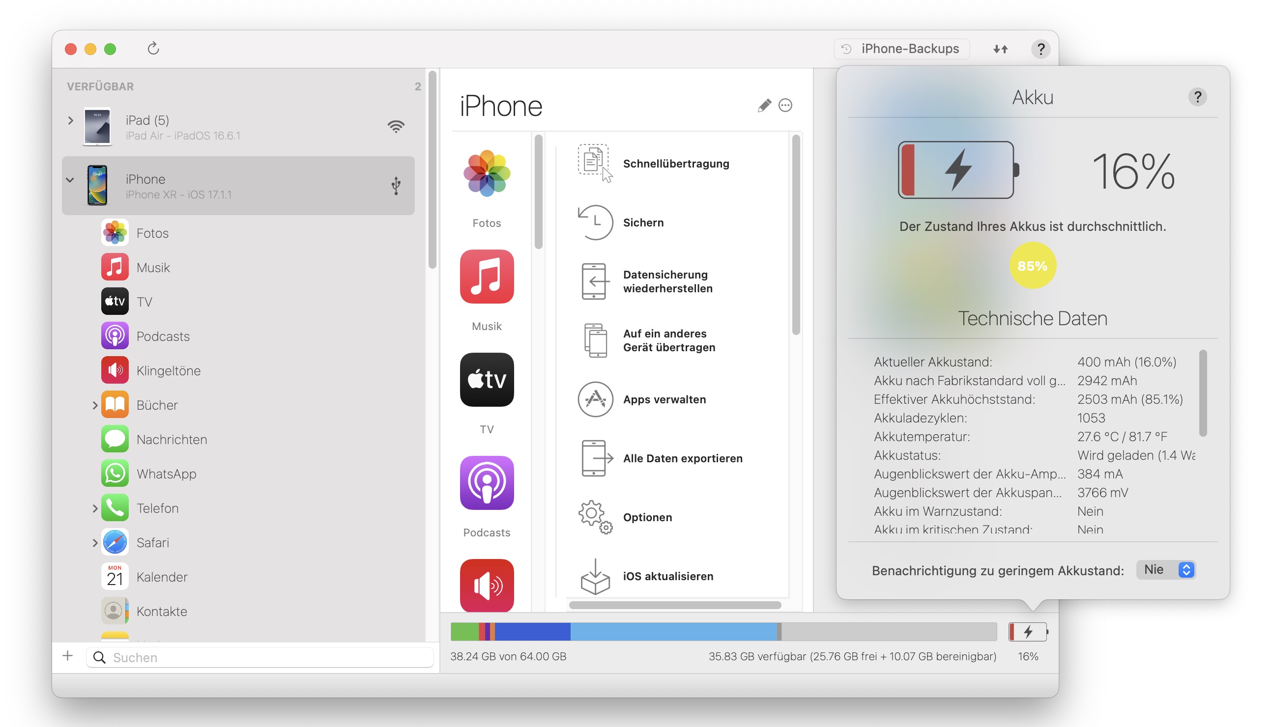 HardwareTest für iPhones So prüfen Sie Speicher, Akku und Display