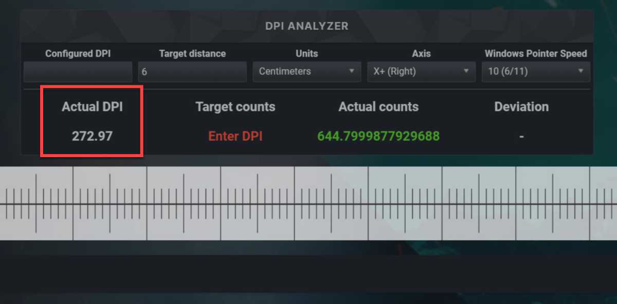 Как измерить DPI мыши, шаг 6