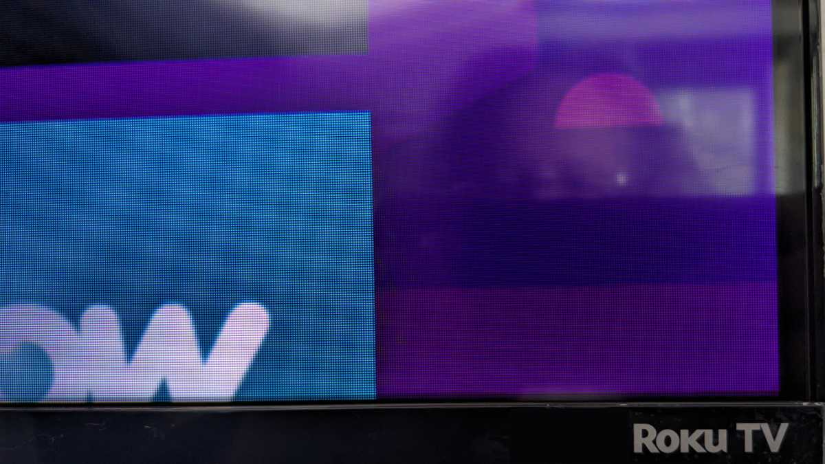 Roku Logo on JVC LT-43CR330 Roku LED TV