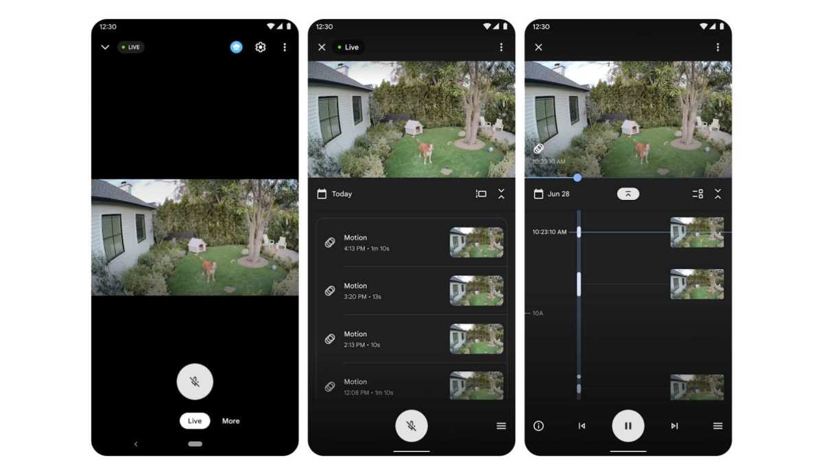 Nest Cam Outdoor in Google Home app