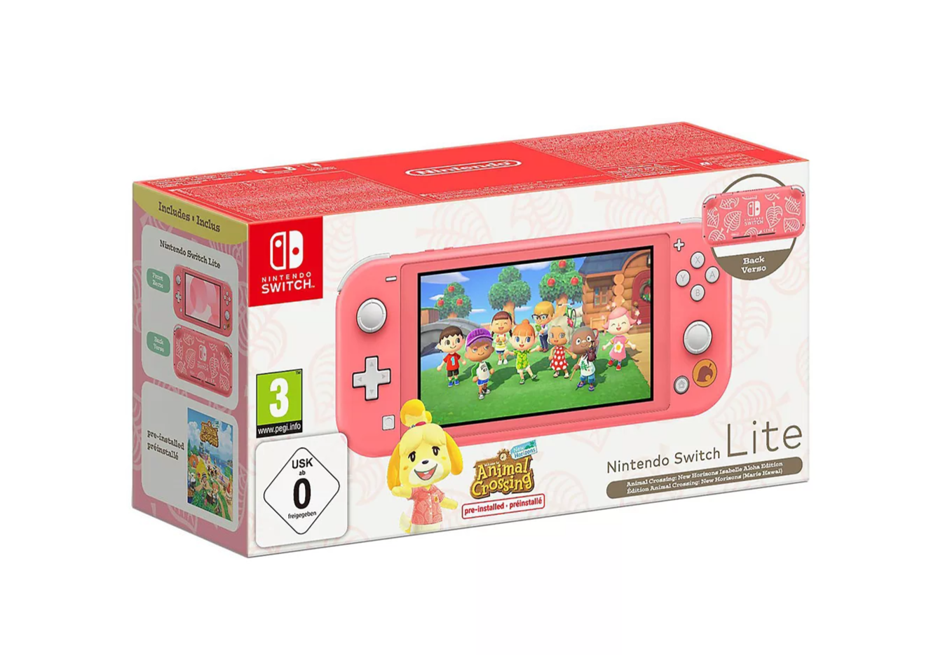 This special edition Nintendo Switch Lite comes with a free copy of Animal Crossing