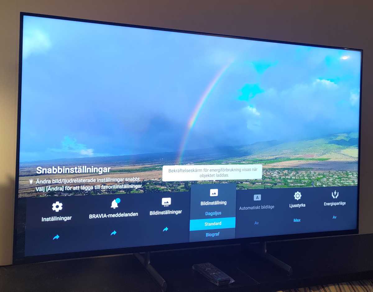 Sony Bravia X85L inställningar