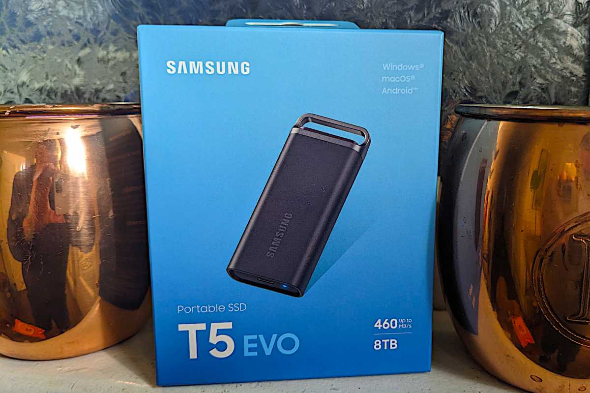 SAMSUNG T5 EVO Portable SSD 2TB Black, Up-to 460MB/s, USB 3.2 Gen 1, Ideal  use