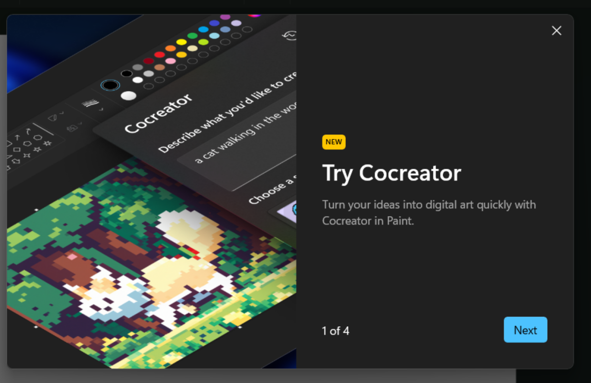 Microsoft Paint Cocreator