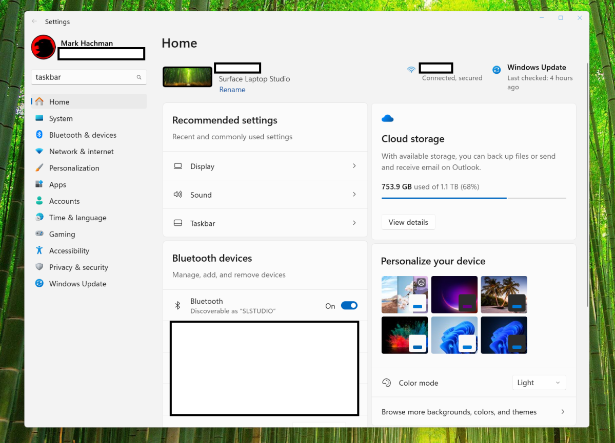 Windows 11 2023 Update Settings