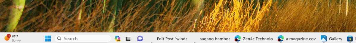 Windows 11 2023 Update taskbar