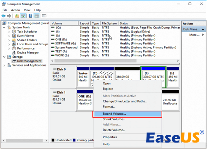 EaseUS Fix Extend Volume Greyed Out 4