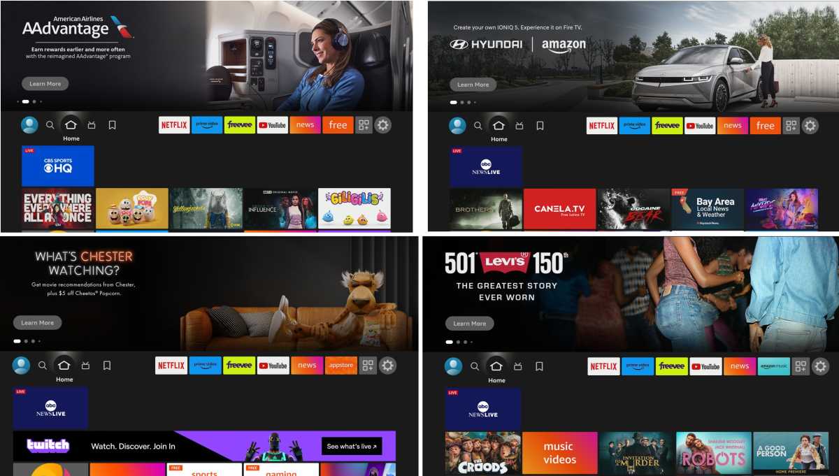 Fire TV feature rotator ads