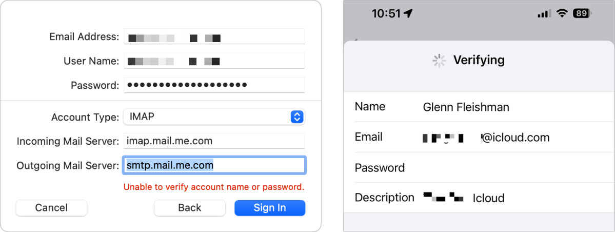 icloud mail settings