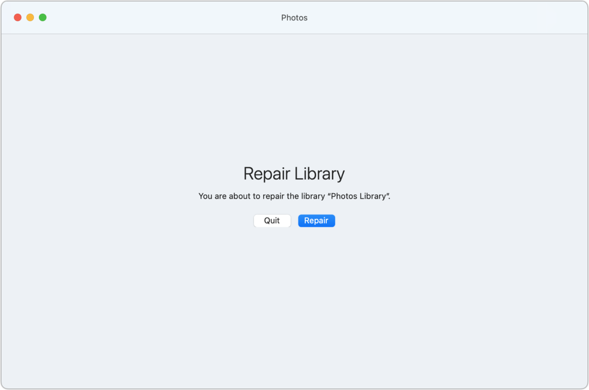 macos photos photo library repair