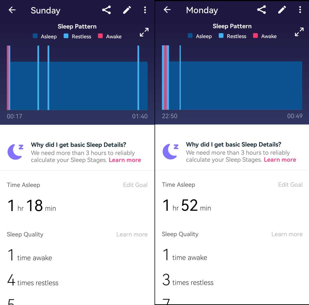 Fitbit Charge 6 - sleep tracking
