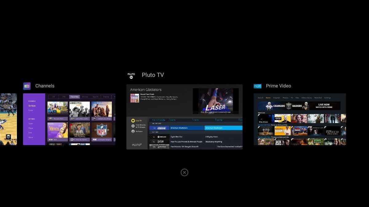 Nvidia Shield multitasking menu