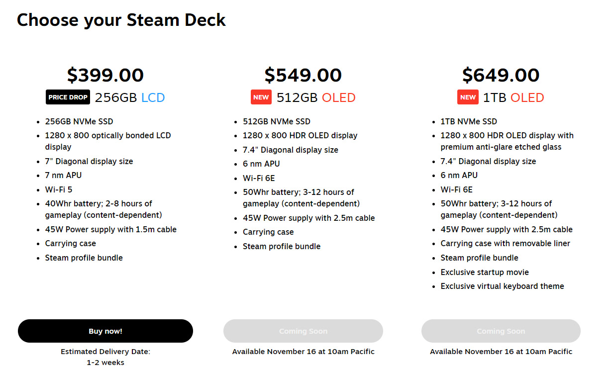 Valve upgrades the Steam Deck with OLED screen | PCWorld