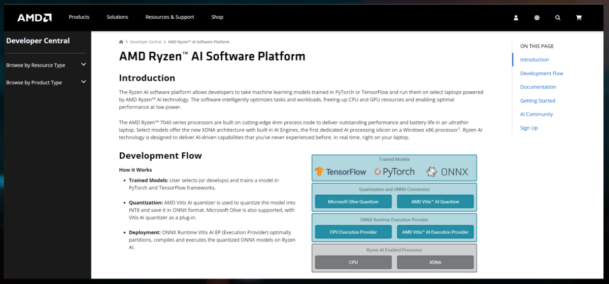 AMD Ryzen AI software