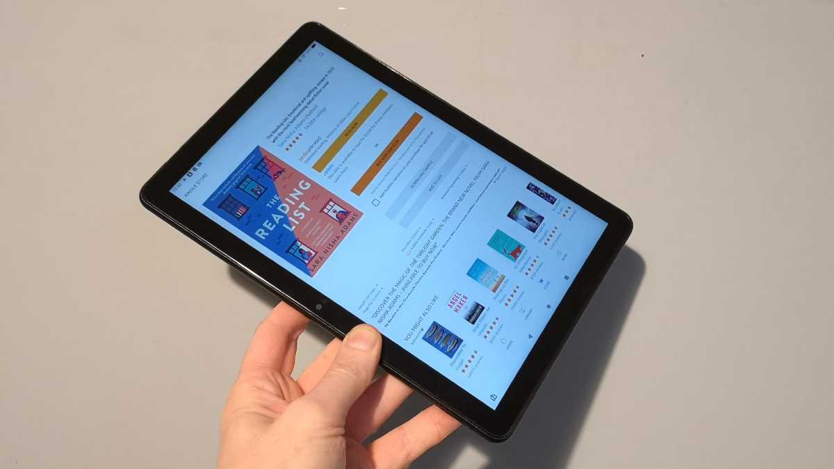 The Kindle app running on the Amazon Fire HD 10 (2023)