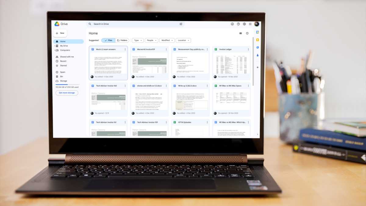 Screenshot of Google Drive