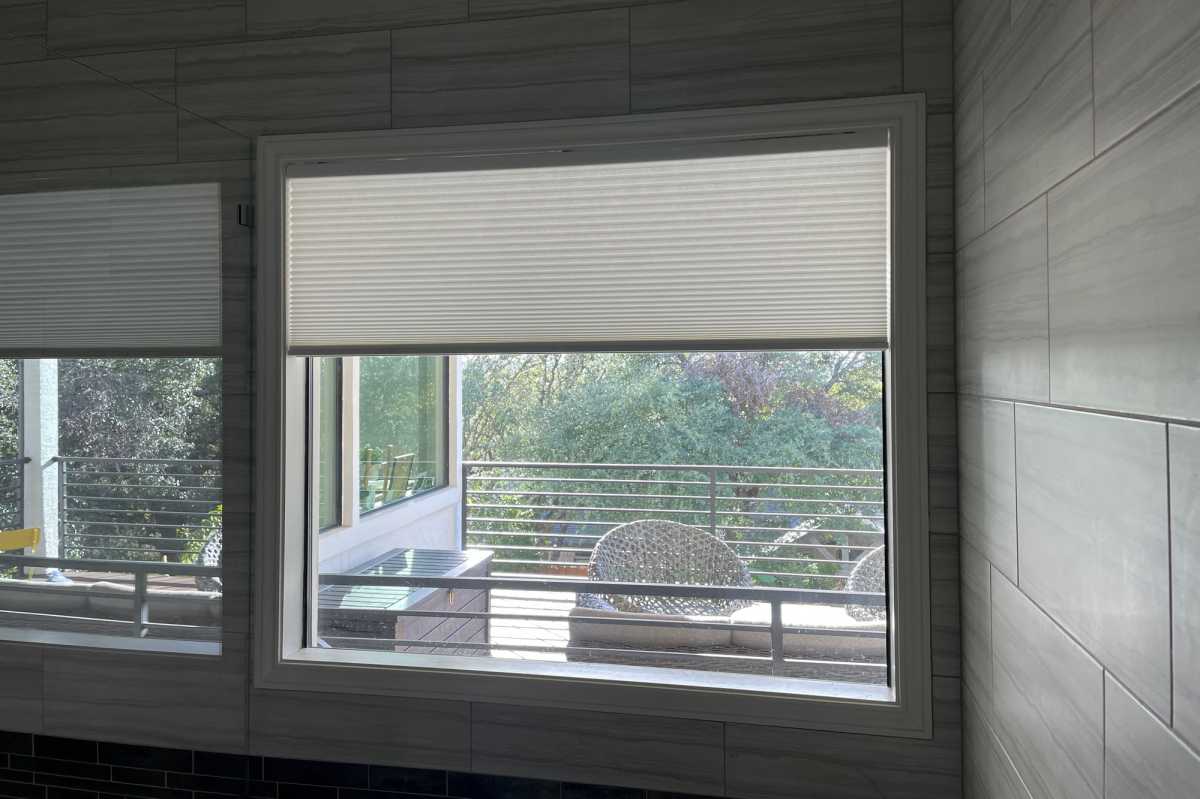 Budget Blinds smart top-down cellular shade