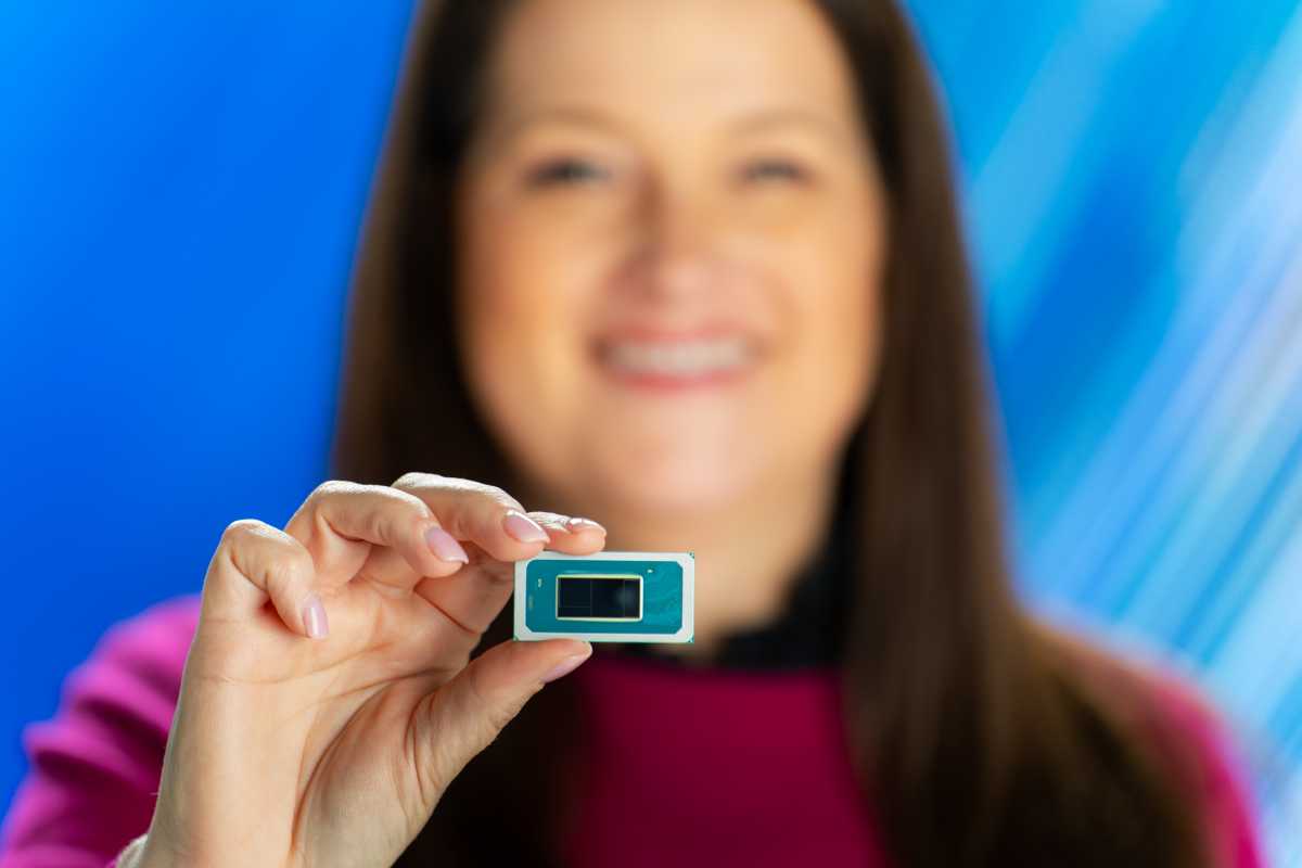 Disparo del chip Intel Core Ultra