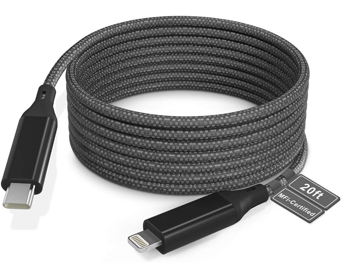 Bawanfa Extra Long Lightning Cable – Best long Lightning cable