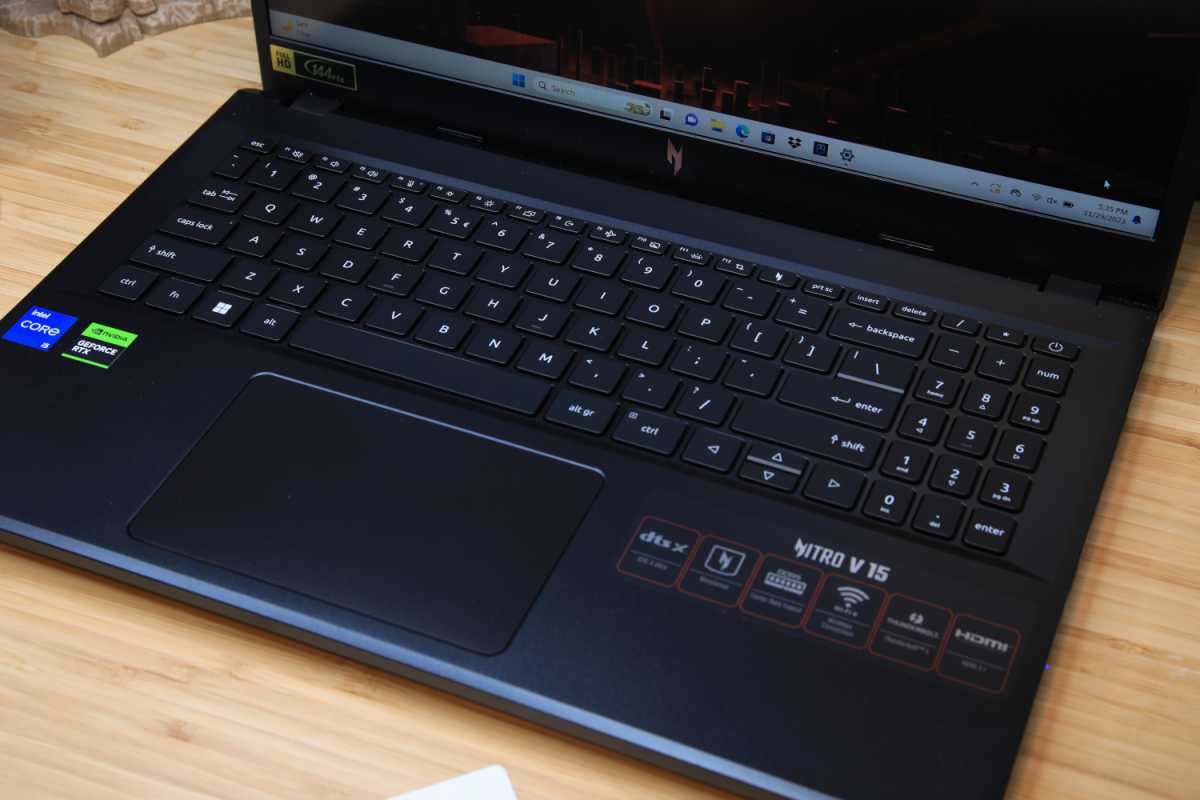 Acer Nitro V 15 keyboard