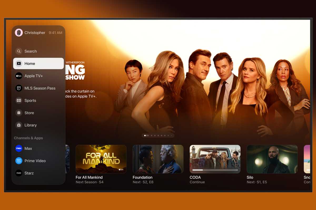 TV app new interface on Apple TV