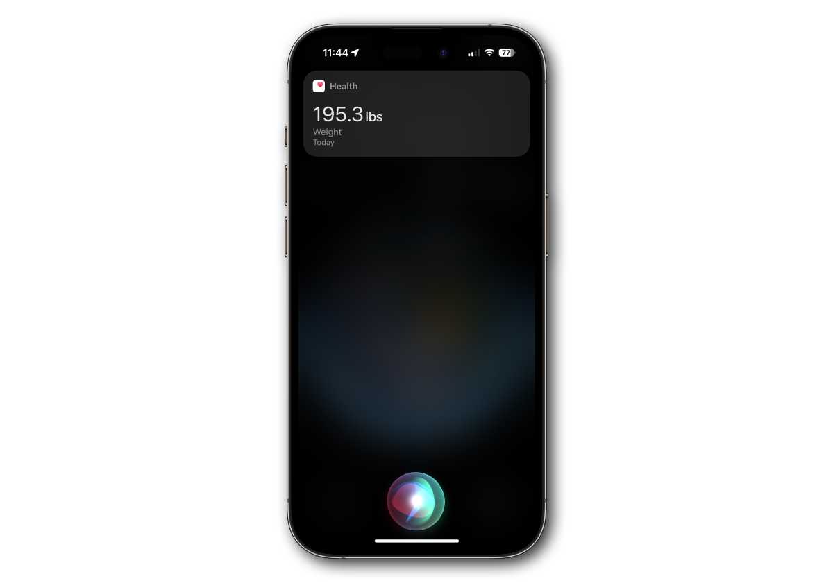 iOS 17.2 Siri Health iteration