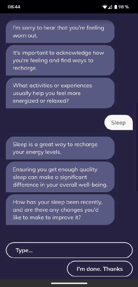 Die von Mental-Health-Experten entwickelte englischsprachige App Youper verwendet Chat-GPT, um Nutzern Übungen der kognitiven Verhaltenstherapie bereitzustellen. Auf diese Weise soll die mentale Gesundheit erhöht werden.