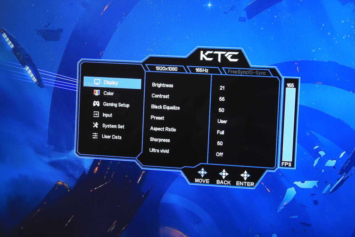 KTC H24T09P Gaming Monitor, 24 Inch 1920x1080 16:9 FHD 165Hz ELED
