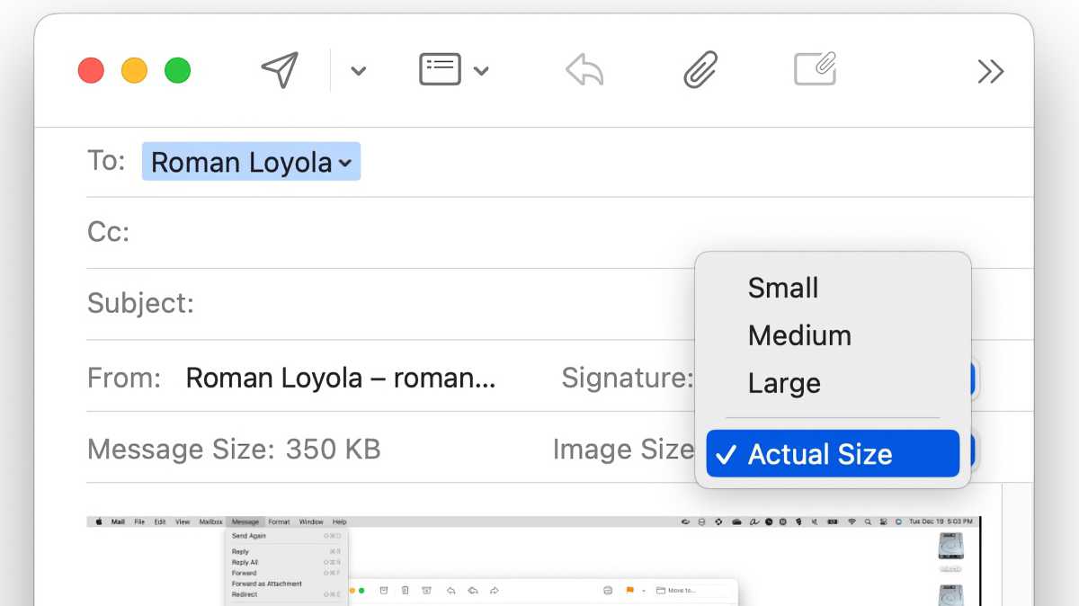 macOS Mail image size