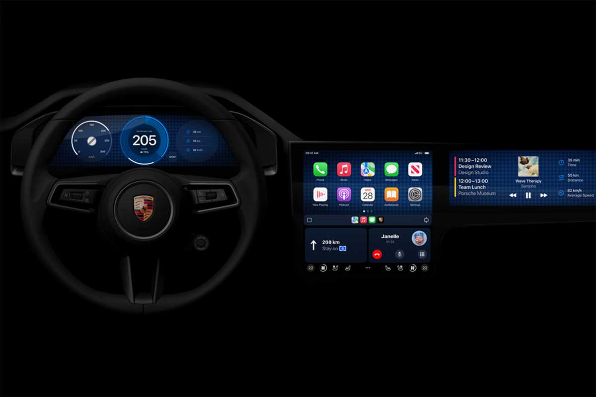 Porsche's next-generation Carplay interface
