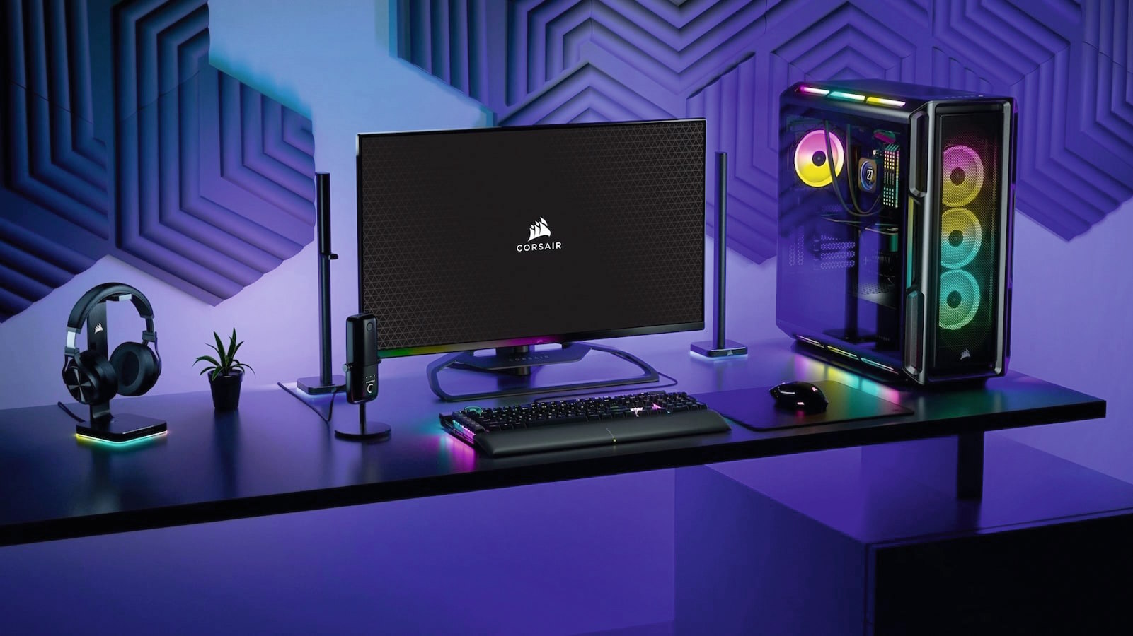 Desktop on sale rgb lighting