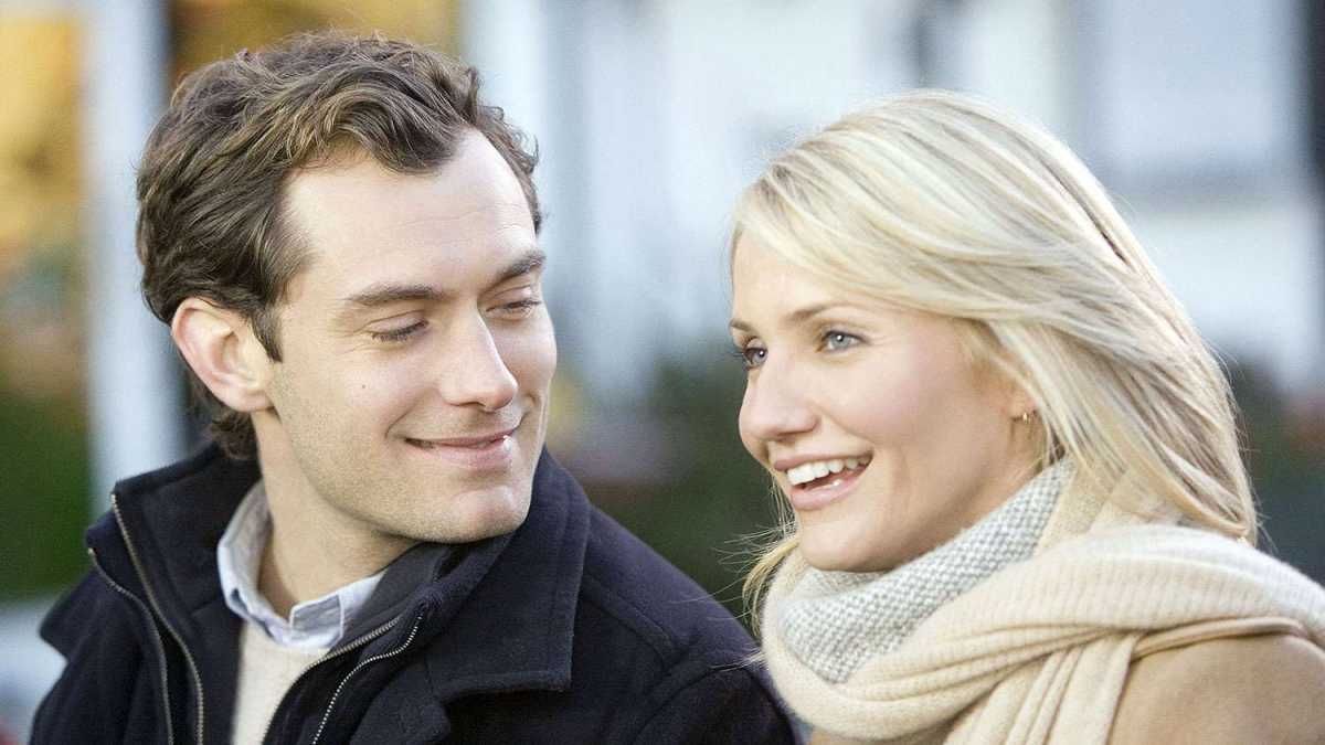 Jude Law and Cameron Diaz in The Holiday