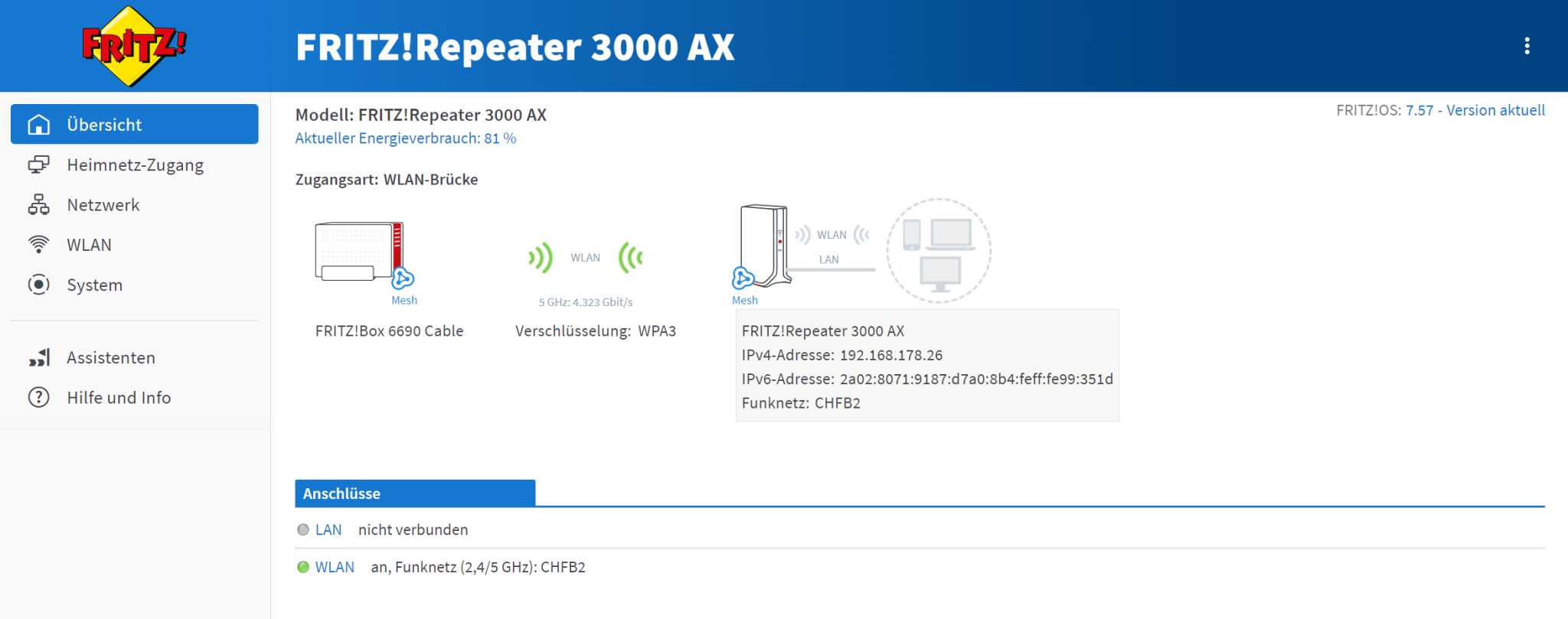 Fritz Repeater 3000 In Mesh Einbinden AVM Fritz Repeater 3000 AX im Test: Funkstrecken mit Top-Tempo