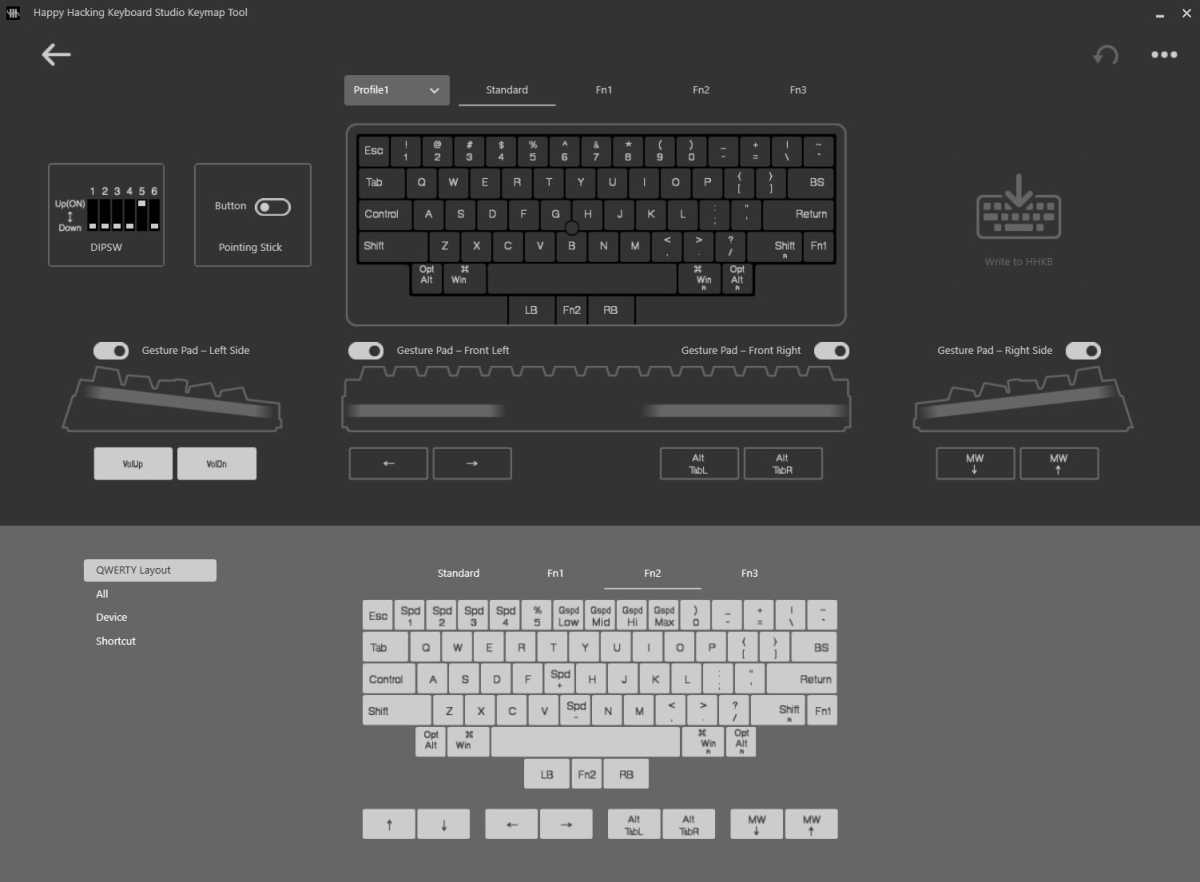 HHKB Studio desktop software programming