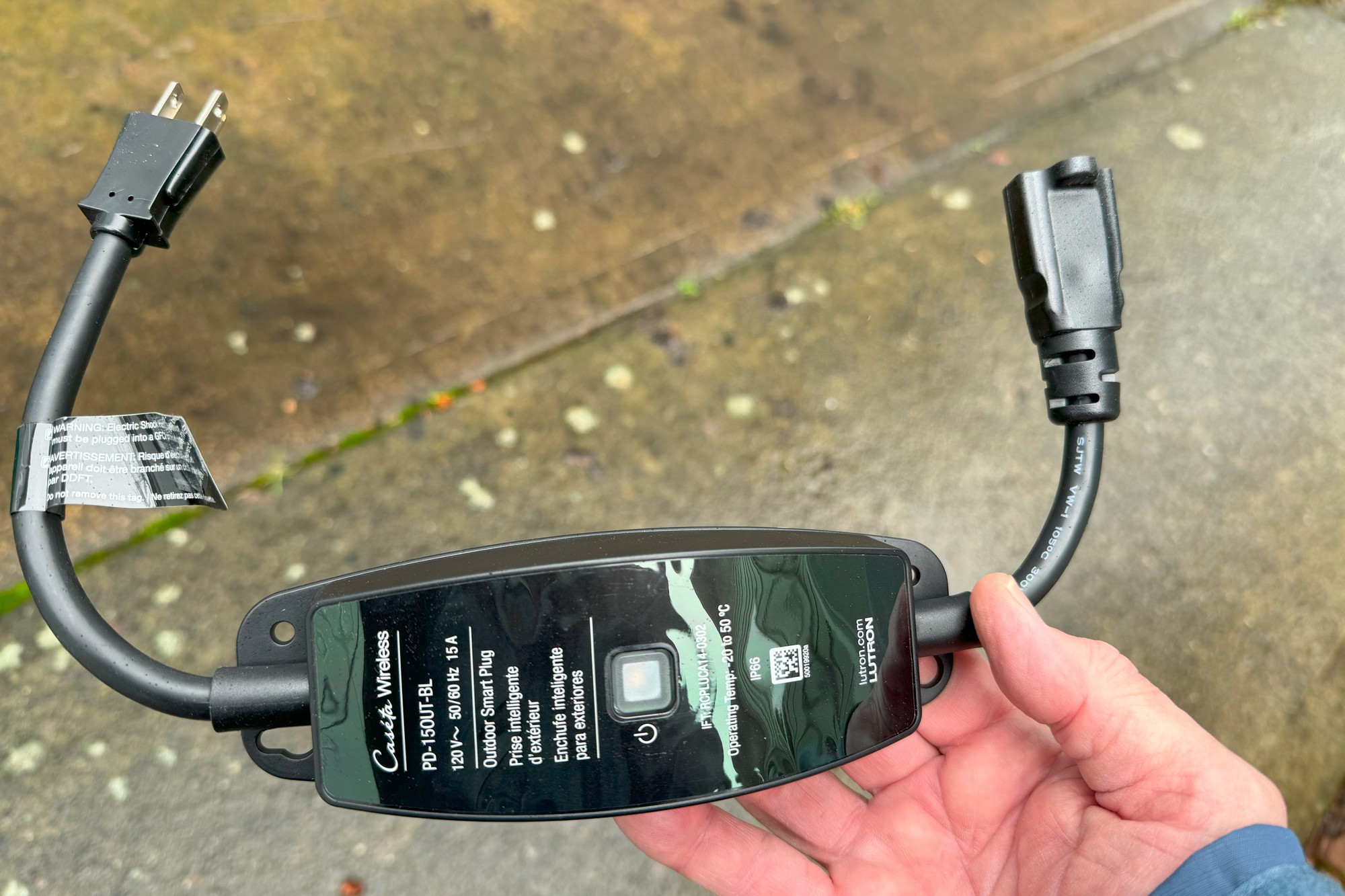 Lutron Caséta Wireless Outdoor Smart Plug -- Best outdoor smart plug for power users