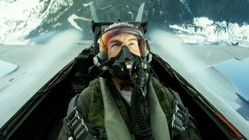 Tom Cruise i ett jetplan