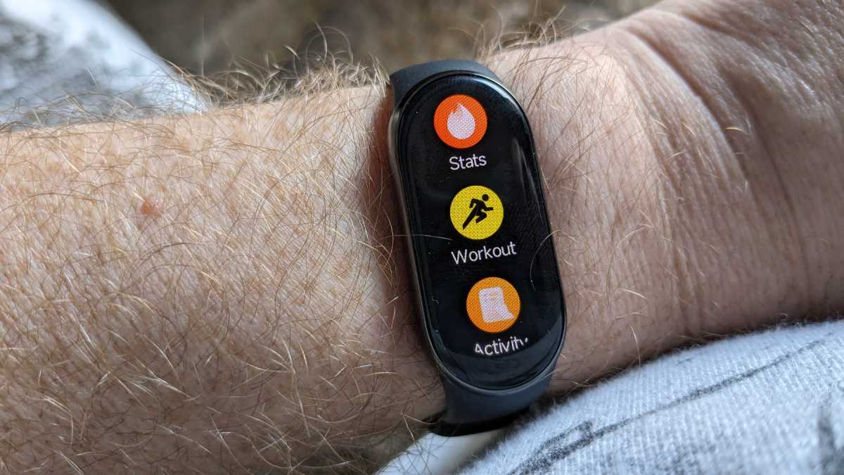 Interface on the Xiaomi Smart Band 8